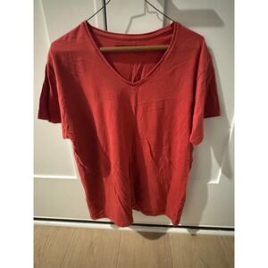 Cotton On Men's V-Neck T-Shirt XL Red